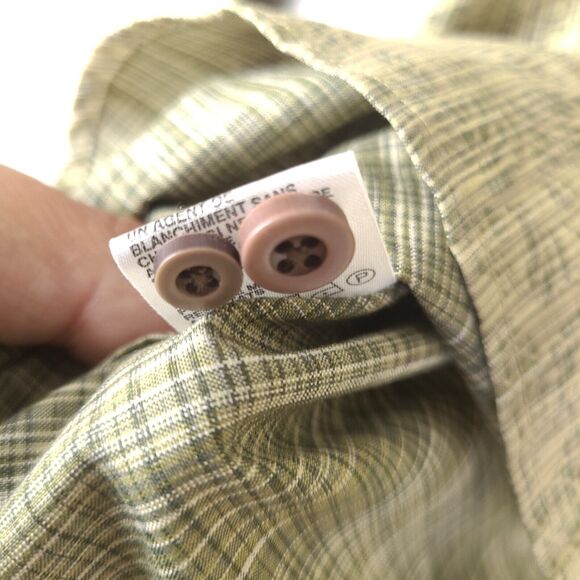 Tommy Bahama Shirt Mens Medium Green Striped Floral Long Sleeve Button Down‎ - Picture 9 of 16